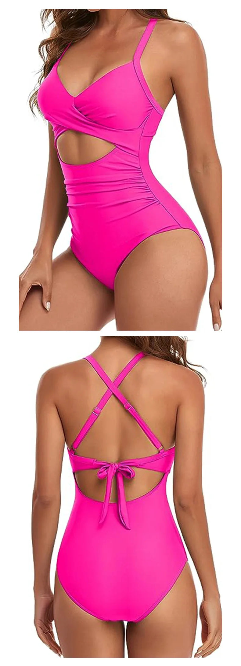 Leopard One Piece Swimsuit 2024 New Halter Push Up Swimwear Women Swimsuit Bathing Suit Beachwear Monokini Female Swimming Suits