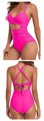 Leopard One Piece Swimsuit 2024 New Halter Push Up Swimwear Women Swimsuit Bathing Suit Beachwear Monokini Female Swimming Suits