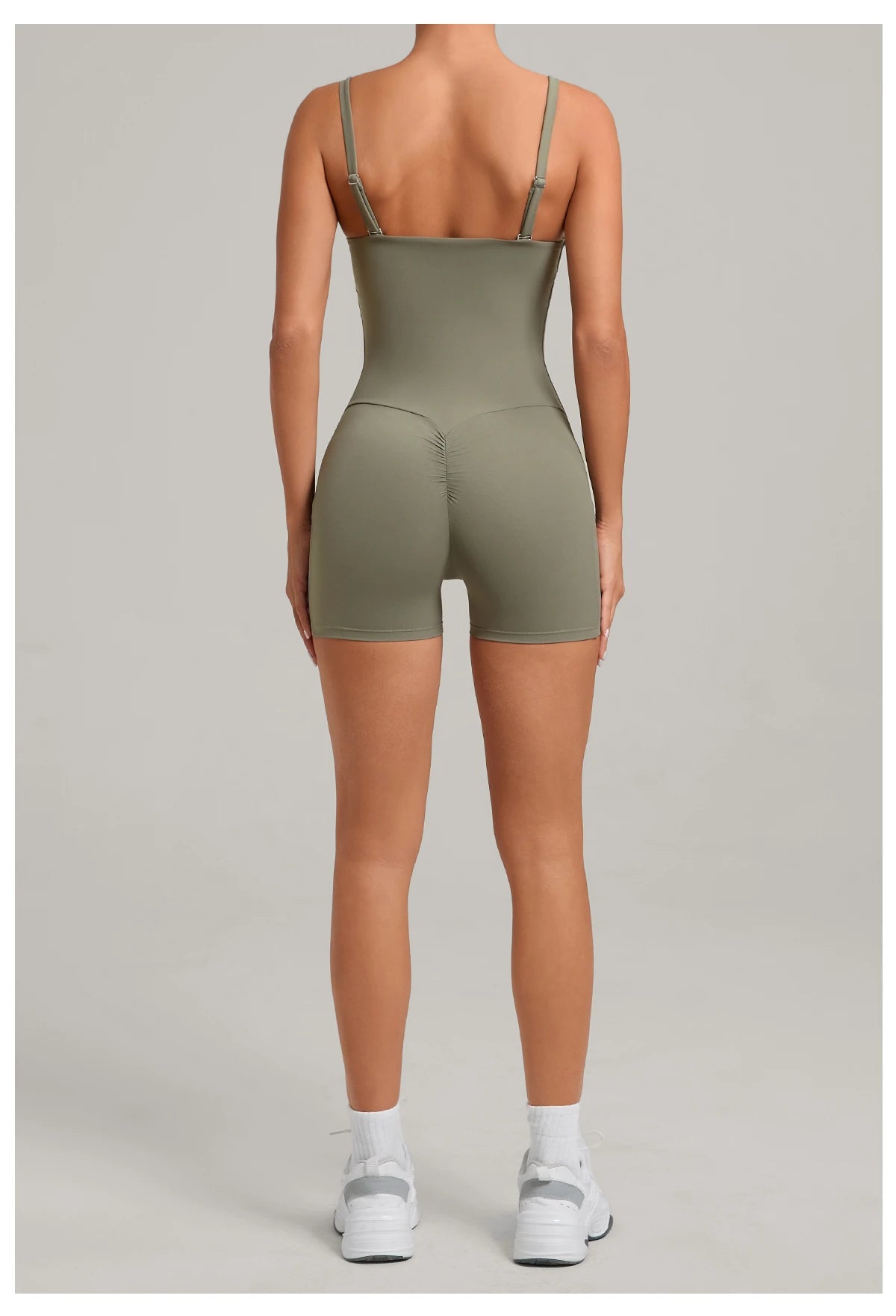 Womens Two Way Wear Bodysuit Sleeveless Yoga Stretch One Piece Romper Sexy Fitness Side Pockets Sportwears Bodysuit