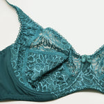 Womens Bras Ultra-Thin Perspective Deep V Lace Sheer Plus Size Bra Female Underwear Sexy Lingerie BH Tops 70-100 B C D E F Cup