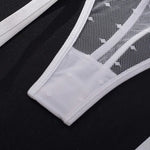 Toucheart Lace Sexy Skinny Babydoll Bodysuit Embroidery Erotic Private Adult Suit Solid Color Patchwork High Waisted Sexy Set