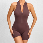 Summer Short Sports Jumpsuit Sleeveless Gym Set Women Yoga Clothes Rompers Workout One-piece Suit Outdoor Recreation Bodysuits