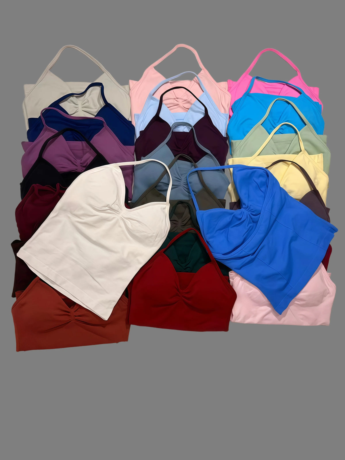 DFTLF Impact Longline Strappy Top Sports Yoga Vest Women Fitness Tank Top Gym Beautiful Open Back Bra Running Workout Halter