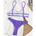 New Sexy Mini Micro Thong Bikini Women Swimwear Female Swimsuit Two-Pieces Bikini Set Padded Bather Bathing Suit Swim Lady V3077