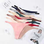 2024 Seamless Panties Ice Silk Seamless Panties For Women Soft Thin Thongs Woman Satin Underwear Female Bikini String Panties