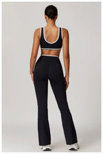 Yoga Set2 Pieces Workout Outfits Fitness Sportswear Gym Tracksuit High Waist Leggings Sports Bra Athletic Wear Women Clothes