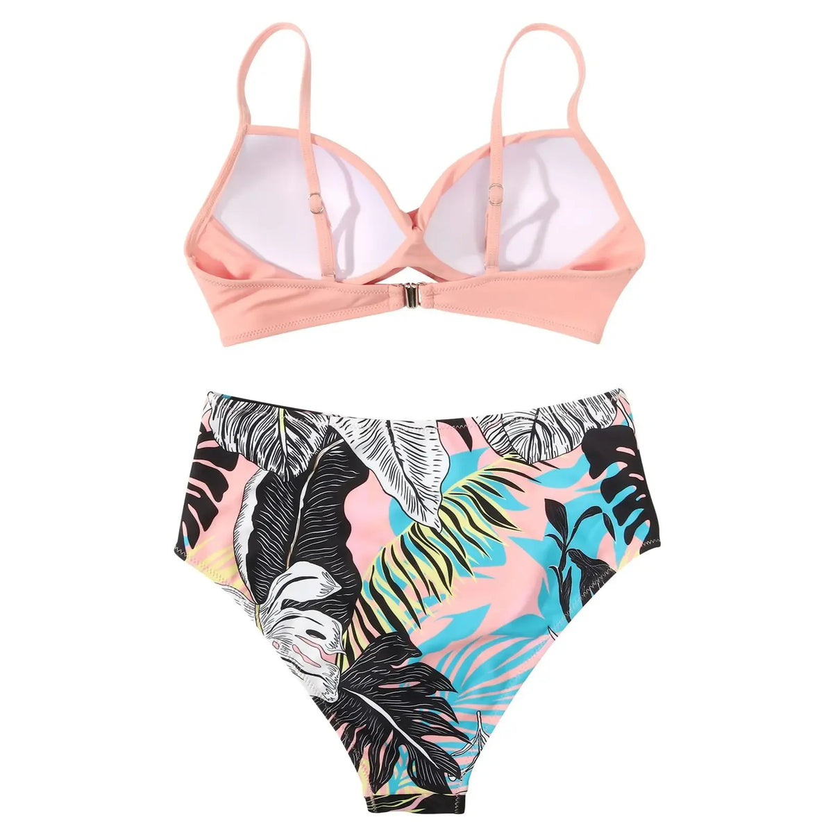 Push Up Bikini Leopard Swimsuit Women Sexy Solid Swimwear Female Floral Bathing Suit Ruched Beachwear XL High Waist Bikini 2026