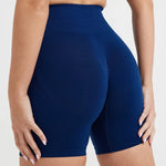 Effortless Seamless Shorts Women High Waist Workout Gym Shorts Scrunch Butt Yoga Shorts Athletic Tight Running Booty Biker Short