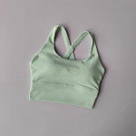 Women's Shock-Absorbing Yoga Sports Bra Summer Fitness Gathered Breasts Accessory Breathable Comfortable Yoga Sports Bra