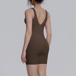Women's Yoga Set Sports Running Fitness Beautiful Back Vest Hip Lifting Slim-Fit High Waist Shorts Training Gym Workout Suits