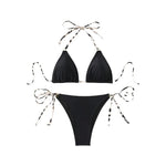 2026 String Triangle Bikini Women Sexy Swimwear Female Halter Swimsuit Solid Bathers Bathing Swimming Swim Suit Beachwear