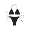 2026 String Triangle Bikini Women Sexy Swimwear Female Halter Swimsuit Solid Bathers Bathing Swimming Swim Suit Beachwear