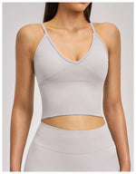 Seamless Sports Bra Women Shockproof Fitness Tops Push Up Gym Crop Top Brassiere Sport Bras Gym Workout Top Breathable Yoga Bra