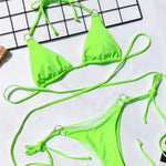 2026 Sexy Wrap Around String Thong Bikini Female Swimsuit Women Swimwear Two-Pieces Bikini Set Bather Bathing Suit Swim V1677