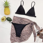 With Mesh Skirt Sarong Tie Dye Micro Bikini Women Swimsuit Female Swimwear Three Pieces Bikini Set Bathing Suit Swim Beachwear