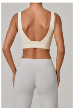 Running Sports Bra Women High Support Open Back Yoga Breathable Slim Fit Fitness Pilates Tank Top With Removable Pads