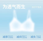 10A Antibacterial Cooling Bra for Small Chest, Summer Breathable Bralette, Wireless No Show, Anti-Sagging & Comfort Wear MOYISU