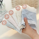 4Pcs/Set Women Low Waist Panties Breathable Comfy Briefs Soft Underwear Female Underpants Solid Color Sexy Lingerie M-XL