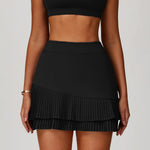 Pleated Tennis Skirt for Women with Pocket Shorts Women's High Waisted Wrapped Around Tummy Control Athletic Golf Yoga Skorts