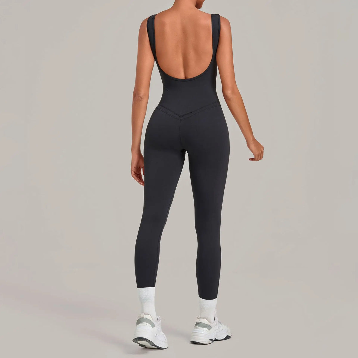Women's Seamless Yoga Jumpsuits Fitness Sports Hip-lifting Beauty Back Sleeveless One-Piece Training Workout Running Bodysuits