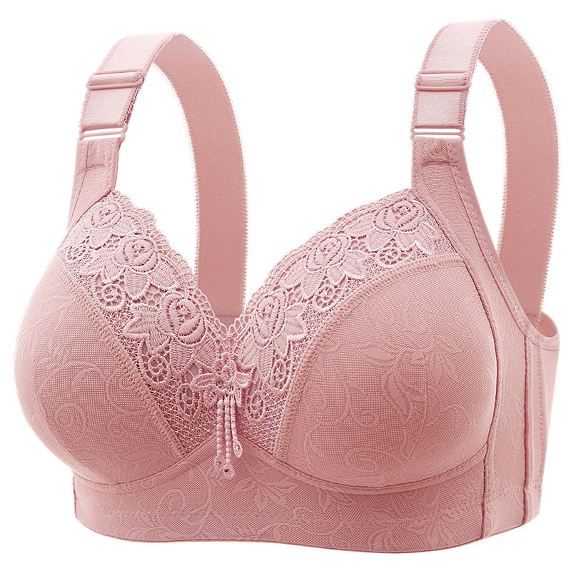Womens Lace Bras Ultra-Thin Perspective Bralette Deep V Bra Sexy Lingerie Tops Plus SizeCup Mom's underwear active bra