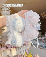 Japanese Style Lolita Princess Wind Lace Lace Lingerie Design for Girls Push-up Bra Women UnderwearPush Up Bra