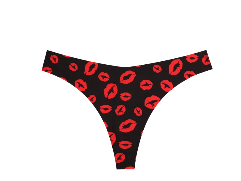 5Pcs Women G-string Seamless Sweet Fruit Thongs Low-waist Panties Ladies Soft Cute Thongs Female S-XL T-Back Panties Underwear