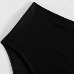 2026 Summer New Women Bikini Swimming Trunks,Solid Color Black Sexy High Waist High Elasticity Bottoms,Beach Swimwear Briefs