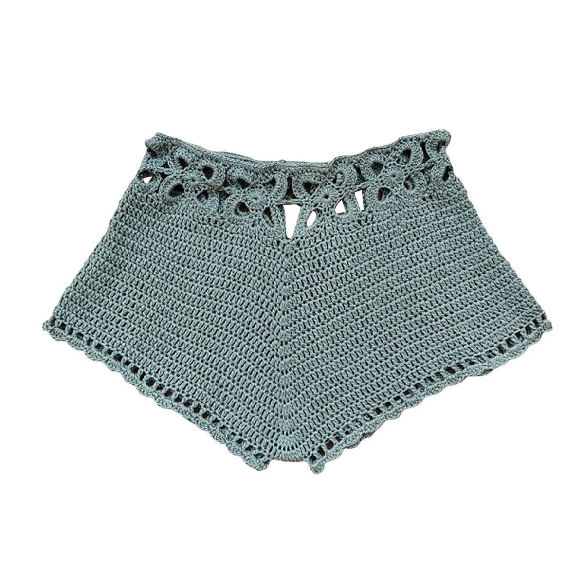 Women´s Beach Shorts Knit Crochet Cutout Bathing Suit Bottoms Drawstring Beach Board Shorts Summer Hot Shorts Streetwear