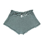 Women´s Beach Shorts Knit Crochet Cutout Bathing Suit Bottoms Drawstring Beach Board Shorts Summer Hot Shorts Streetwear