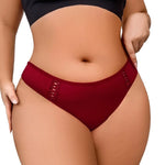 1 Pcs Large Size Tie Bow Sexy Women G-string Low Rise Sexy Thongs Comfortable Breathable Ribbed Ladies Thongs Intimate Lingerie