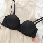 7 Color Women Seamless Underwear Sexy 1/2 Cup Push Up Bra Cotton Comfortable Underwie Brassiere Plus Size CD Cup Female Lingerie
