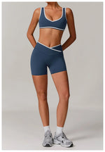 Yoga Set2 Pieces Workout Outfits Fitness Sportswear Gym Tracksuit High Waist Leggings Sports Bra Athletic Wear Women Clothes