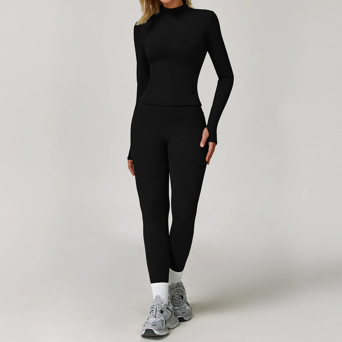 2/3PCS Yoga Suit Women Tracksuits Gym Clothes Workout Flared Pants Zipper Long SleeveAthletic Wear Female Sports Yoga Clothing
