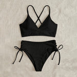 Sexy Bandage High Waist Brazilian Bikinis Sets Swimsuit Swimwear Swimming Suit for Women 2023 New Bikini Mujer Biquinis