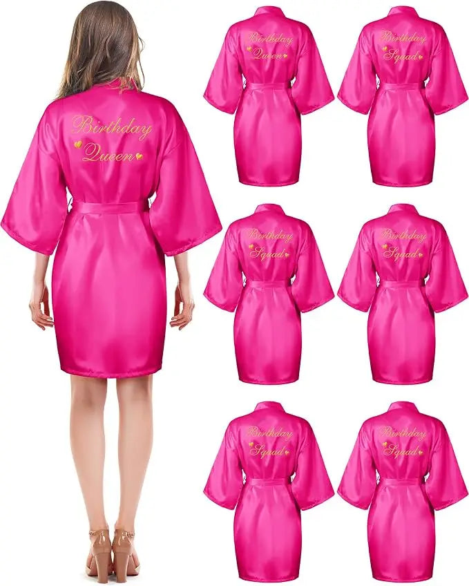 6 Pieces Bridesmaids Robes for Wedding Bridal Robes Matron Maid of Honor Wedding for Bridal Party Gifts