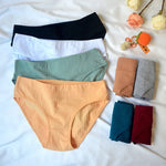 2Pcs/Set Cotton Panties Women Low Rise Underwear Solid Color Comfort Breathable Briefs Sexy Lingerire M-XL Seamless Intimates