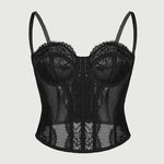 Sexy Lace Fishbone Corset Waist Cincher Casaul Style Tight Camisole Vest Outerwear For Women Backless Sleeveless Charming NPNV