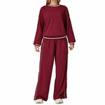 Women's Seamless Yoga Set Long-sleeved Top Pants Tracksuit Running Fitness Sports Set High Waist Slim-fitting Suit