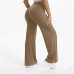 NCLAGEN Naked Feel Straight-leg Pants Gym Clothes Woman Sportswear Fitness Workout Leggings Yoga Softmotion Wide-leg Trousers