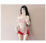 New Swimsuit Women's Split Three Piece Set Covers The Belly and Looks Slimmer, Gathers Small Breasts, Ins Style Hot Spring Bath