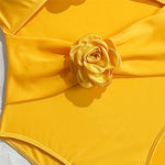 Sexy 3D Flower Hollow Out Swimwear One Piece Swimsuits Women 2026 Summer String Halter Monokini Swimming Bathings Suit Bather