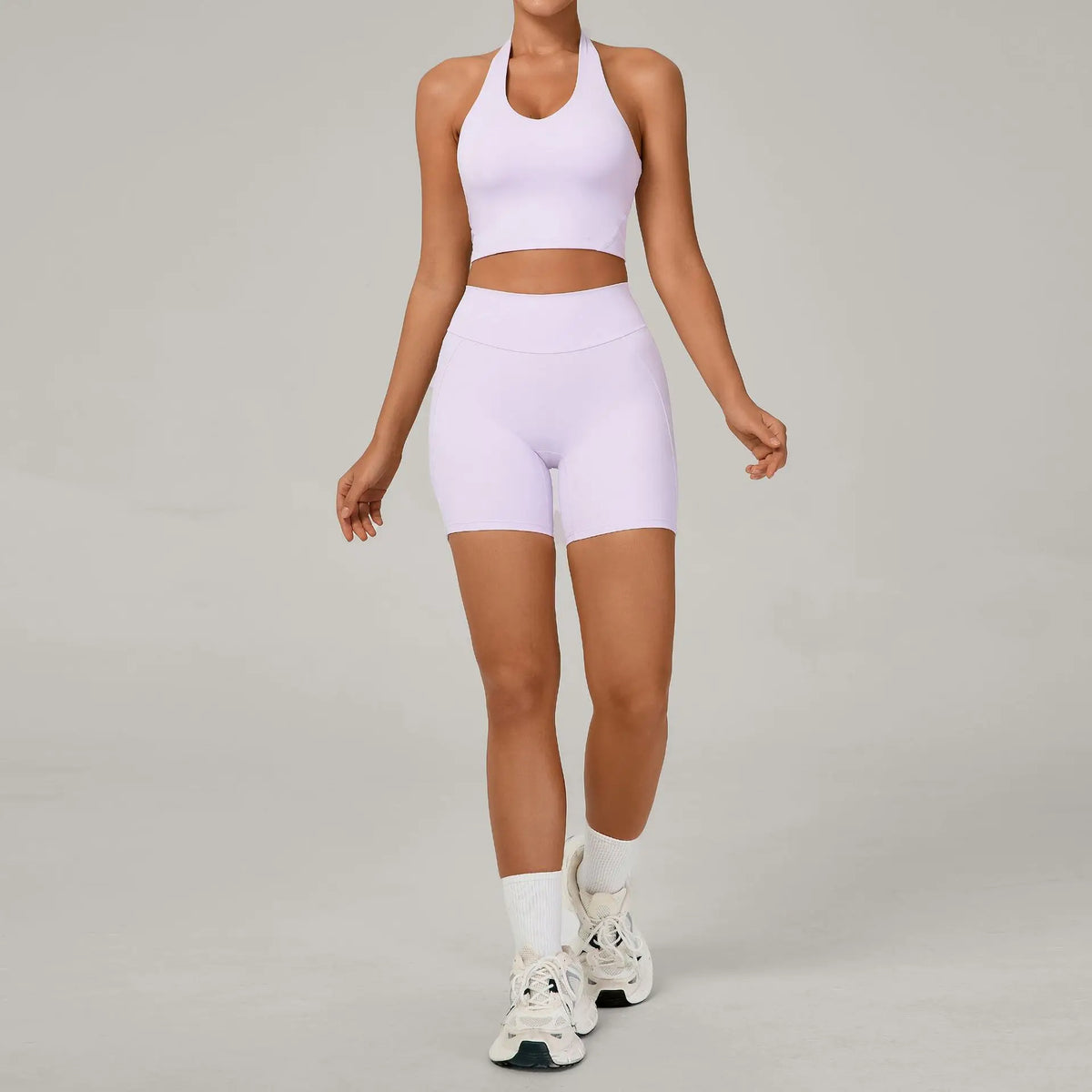Women's Yoga Sets Sports Fitness Halter Neck Beauty Backless Vest Hip-lifting Shorts Suits Running Leisure Workout Gym Suits