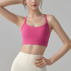 Women's Cross Strap Yoga Sports Bra Shock-Absorbing Slimming Waist Camisole Vest Integrated Fitness Bra for Yoga