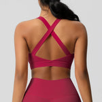 Women Fitness Yoga Bras Sexy Sling Beauty Back Fitness Push Up Sports Women Underwear Running Crop Top Yoga Clothes