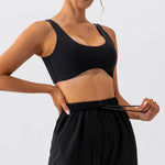 Women's Yoga Sport Bra Tight Fitting Gym Underwear Tops Scrunch Butt Booty Fitness Running Speed Drying Workout Sports Bra