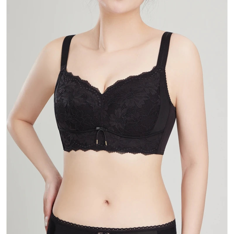 4/4 Cotton Cup Big Chest Appears Small Undercover for Underwire Bra Lightweight Breathable Seamless and Soft Support OW6059