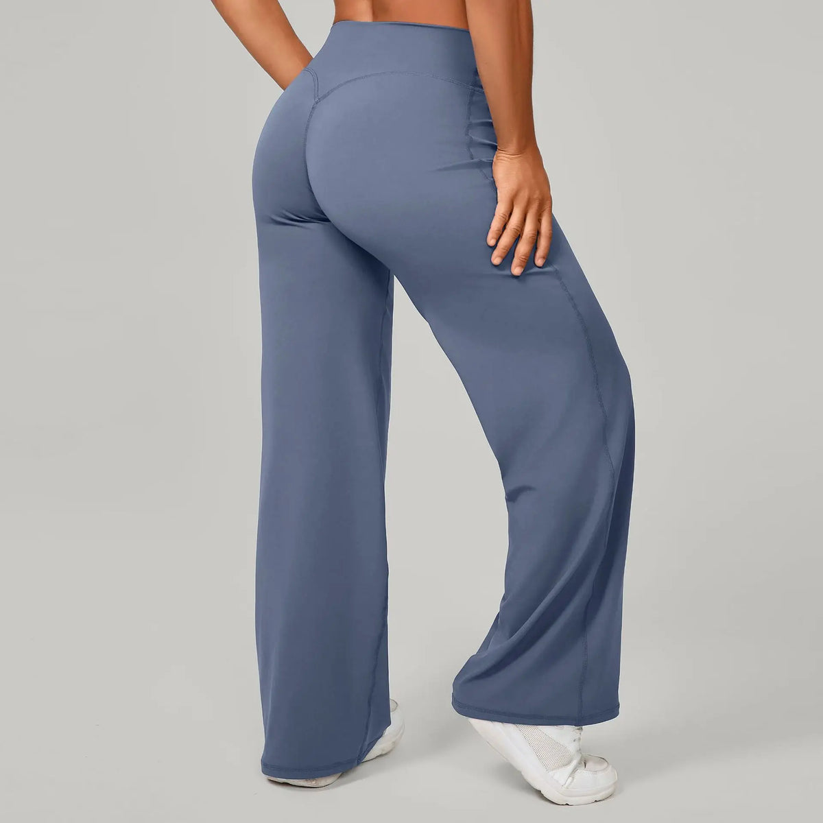 Women's Pilates Straight Yoga Pants Leggings Versatile Loose Wide-Leg Running Sports Fitness Hip-Lifting High Waist Trousers