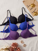 3-Pack Women's Underwear Set Everyday Basic Simple Solid Underwire Padded Push-Up Bra Casual & Comfortable T-Shirt Women's Bra
