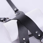 Cosplay Exotic Leather Mask Women Men Games Half Face Mask BDSM Bracelet Adjustable For Couples Bondage Set Adult Toys Supplies